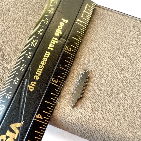 THACKER Camila Single Zip Around Large Wallet Taupe/Beige/Silver - Picture 8 of 10